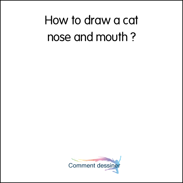 How to draw a cat nose and mouth